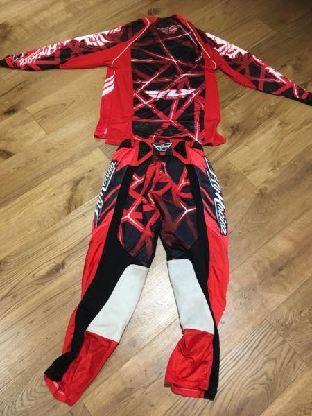 Fly Evolution Dirt bike MX Pants (34) and Jersey