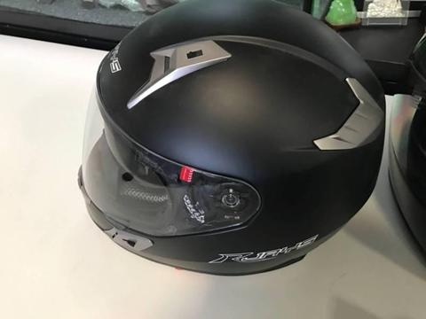 XXS Rjays black full face motorcycle helmet