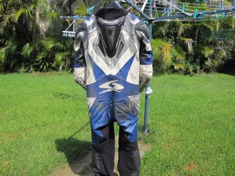 USED Spyke Cyber1 One Piece Leather Suit 58 XL