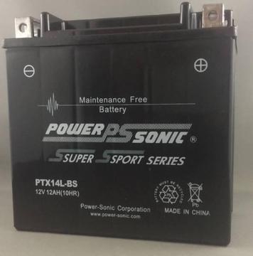 New Motorbike Battery Powersonic PTX14L-BS suit Harley