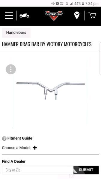 Wanted: Victory motorcycle handlebars