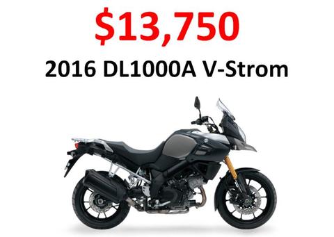 NEW SUZUKI DL1000A V-STROM WITH FREE TOP BOX - ONE ONLY