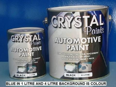 MOTOR CYCLE PAINT 1 LITRE BLUE AND OTHER COLOURS