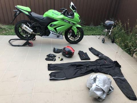 Ninja 250R with lot of extra