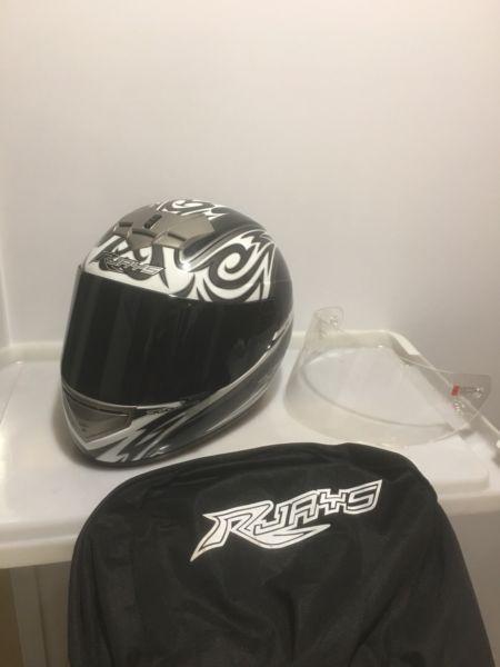 Rjays Apex motorcycle motor bike helmet with tinted visor