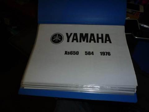 Yamaha XS650 Parts Manual