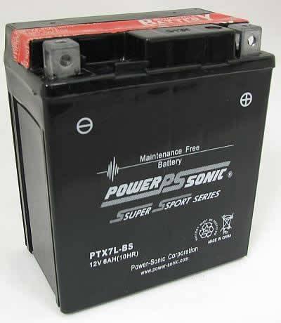 PTX7L-BS (GTX7L M327BS YTX7L-BS) PS Super Sport Mbike battery