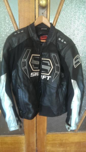 Shift racing Octane motorcycle leather jacket M