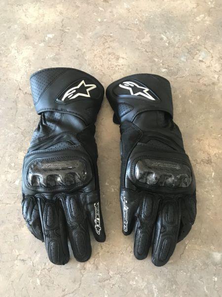 Alpine stars motorbike gloves
