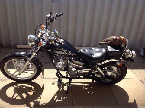 chopper moped lic 9028kms for tinny lic with motor i
