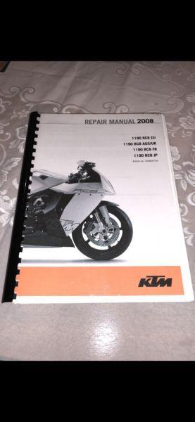 KTM RC8 Repair manual