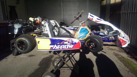 Go Kart Arrow X1, spare engine & various spares