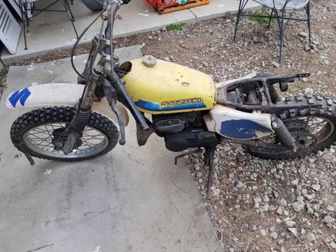 Rm80 B 1977 Project Parts Bike Rare Shed Clean Out