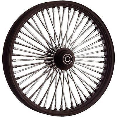 Motorcycle Harley Black Chrome Front Rim Tyre Wheel New fits Softtail