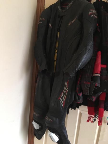 RST Motorcycle race leathers full suit