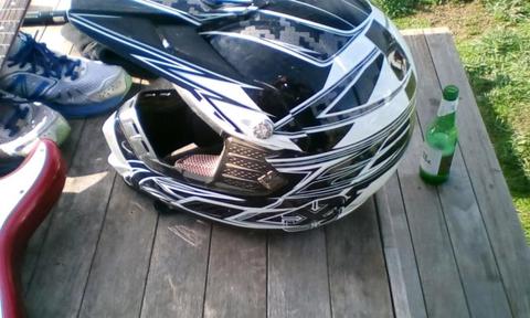 Good condition dirt bike helmet