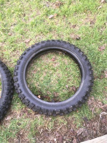 Dunlop enduro tyres road legal