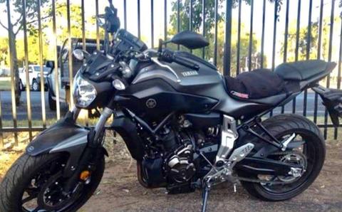 2016 MT07 Yamaha Motorcycle
