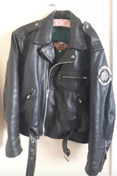 Genuine leather Harley Davison motorcycle jacket