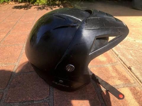 Black R-Jays Open face Helmet Very Cheap