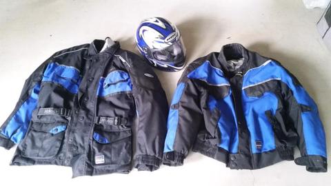 Moto Dry Jackets and Helmet