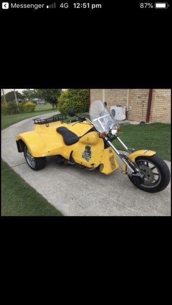 Trike 1.6 litre 4spd VW running gear new motor and gearbox