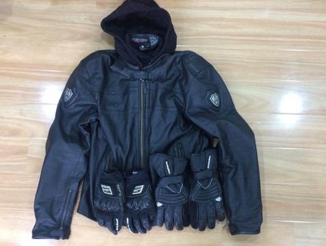 Motorcycle Jacket (plus gloves for free)