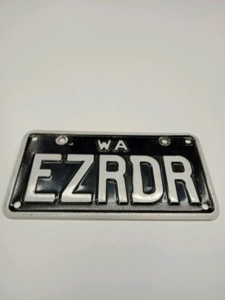 Custom Motorcycle Plate Registraion EZRDR in Excellent Condition