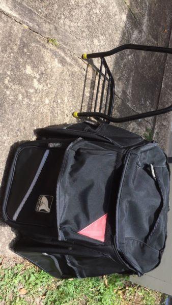 motor bike rack and bag