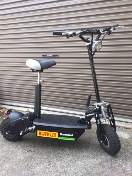 Black Off Road Turbo Electric Scooter-Stealth 1-6