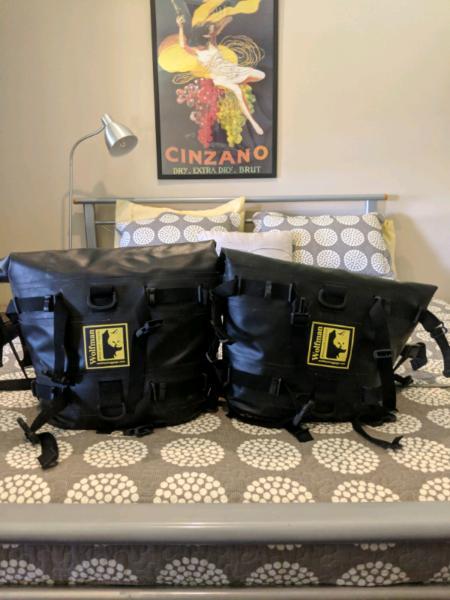 Wolfmann Luggage Bags. Motorcycle adventure gear