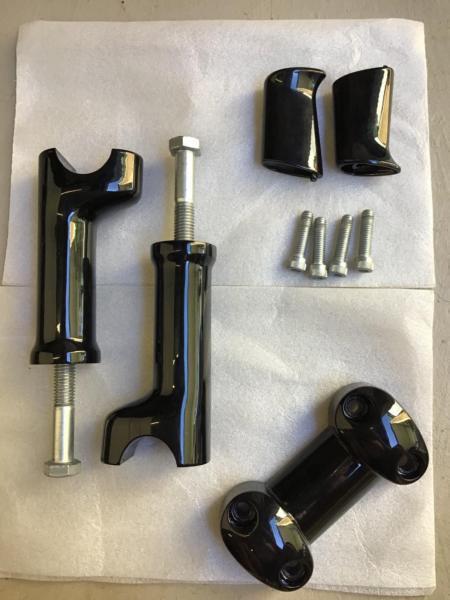 2016 Dyna Lowrider S Original Handlebar Risers (Black)