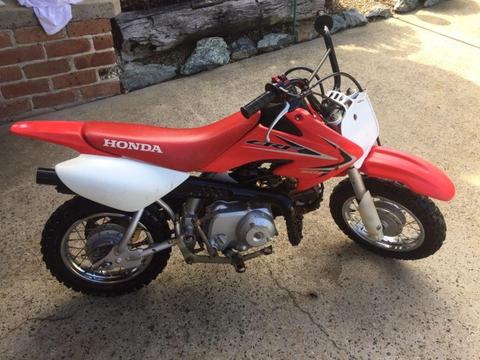 Honda CRF 50 F serviced ready to go with dad family riding