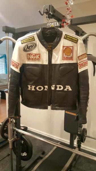 HONDA motorcycle leather jacket sz medium
