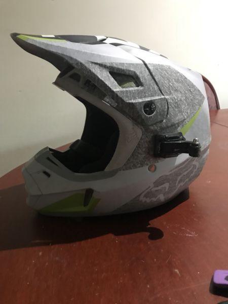 Motocross Fox helmet used and pro grips brand new