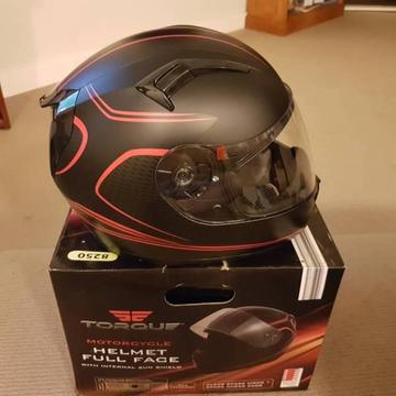 Torque motorcycle full face helmut Size L