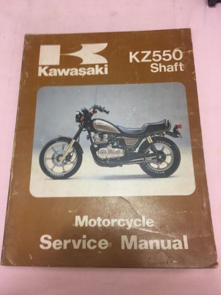 Genuine Kawasaki KZ550 -Shaft Drive Service Manual 1982