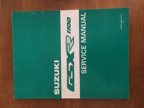Suzuki GSXR 1100 genuine workshop manual