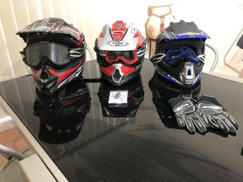Motorcycle Helmets $90 for all 3
