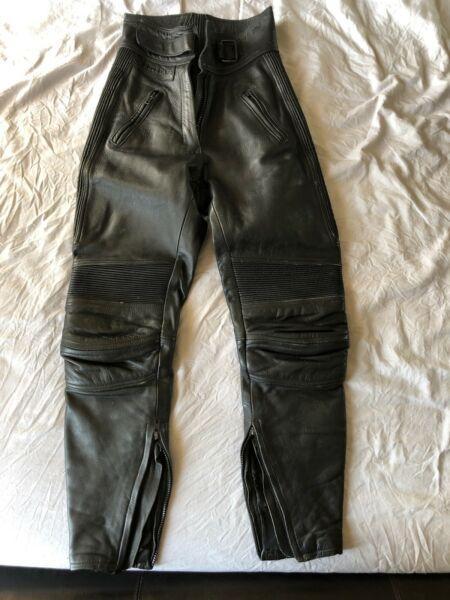 Ladies Belstaff Leather Motorcycle Pants Sz8