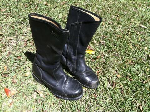 Spider Women Leather motorbike riding boots Aus 7