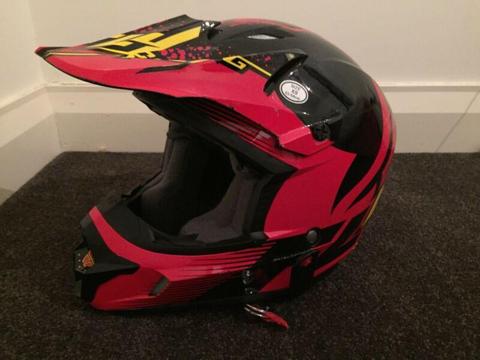 Motorcross bike helmet XS only used twice