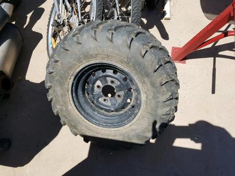 Cf moto quad bike rim with tyre