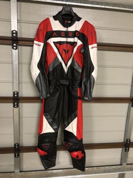 Dainese 2pce leather race suit