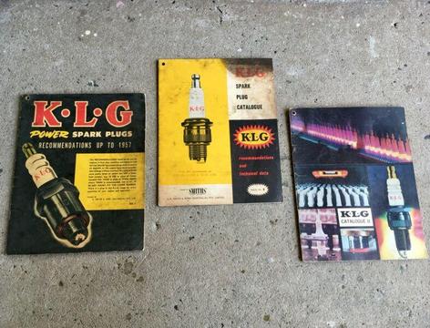 Vintage KLG spark plug catalogues