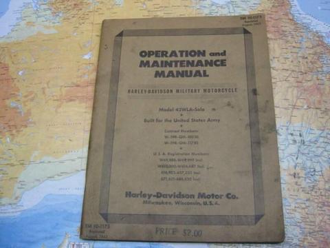 harley WLA operation manual