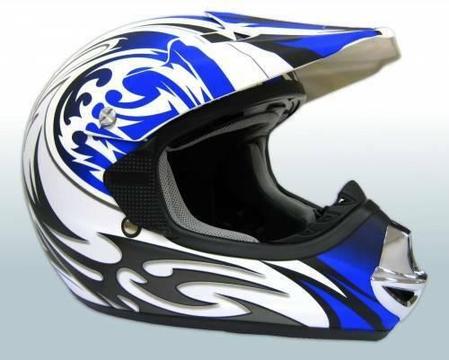 Blue/White XS Helmet Motorbike Quad ATV Buggy AUS Standard