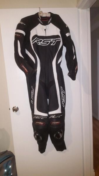 RST leather race suit