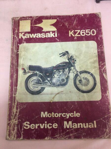 Genuine Kawasaki KZ650 Service/Workshop Manual 1981