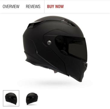 Bell Revolver Evo motorcycle motorbike helmet (Size L)